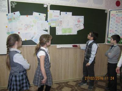 Работа кружка "Юный землемер" в школе села Красный Яр