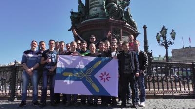 Праздник Победы студенты лучшей группы университета встретили в городе-герое Санкт-Петербург