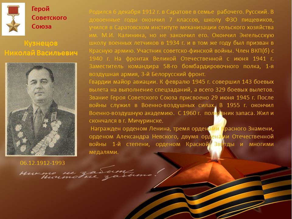 Герои Советского Союза - студенты, сотрудники и преподаватели СГАУ. Фото 9