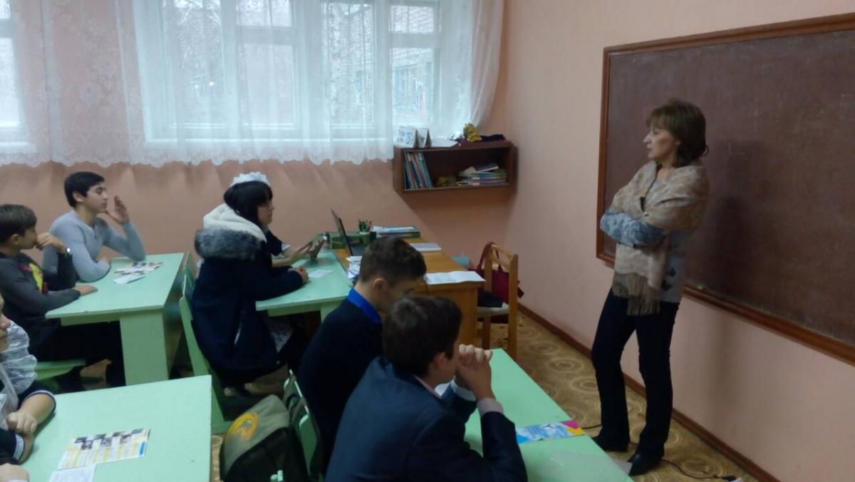 Очередная встреча с обучающимися школ Марксовского района Фото 5