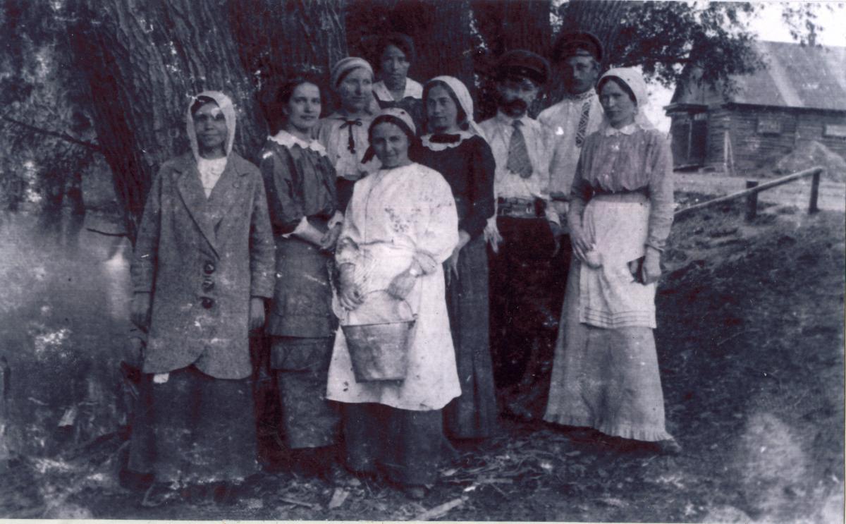 Группа курсантов на практике 1914 год