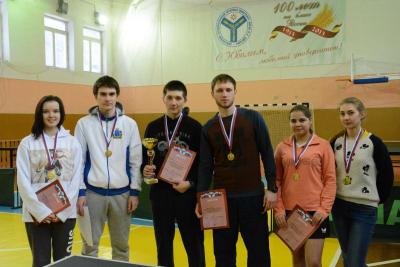 Наш вуз первый в Приволжском ФО по шахматам и настольному теннису