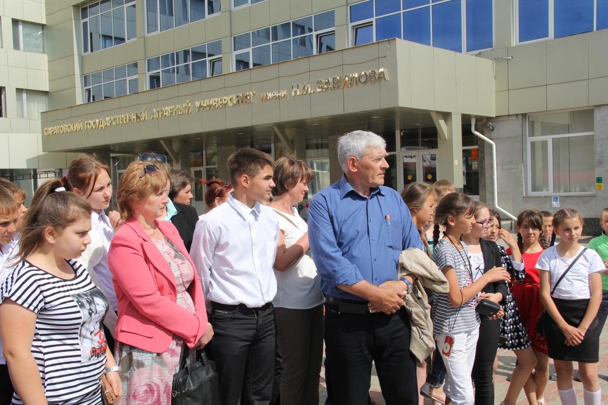 Ректор Саратовского ГАУ встретился со школьниками из области Фото 1