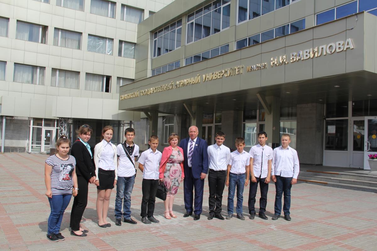 Ректор Саратовского ГАУ встретился со школьниками из области Фото 13
