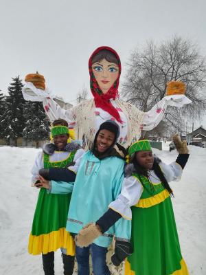 Иностранцы СГАУ на празднике «Широкая Масленица»