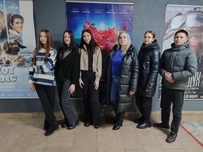 Студенты посетили кинотеатр по Пушкинской карте